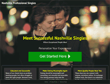 Tablet Screenshot of nashvilleprofessionalsingles.com